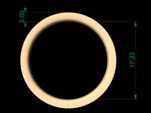 man band ring 21 3D Print Model