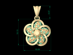pendant 66 Modelo de Impressão 3D