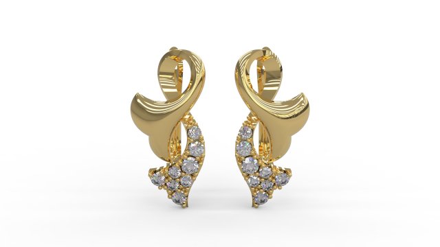 earring 53 3D Print Model .c4d .max .obj .3ds .fbx .stl .blend 