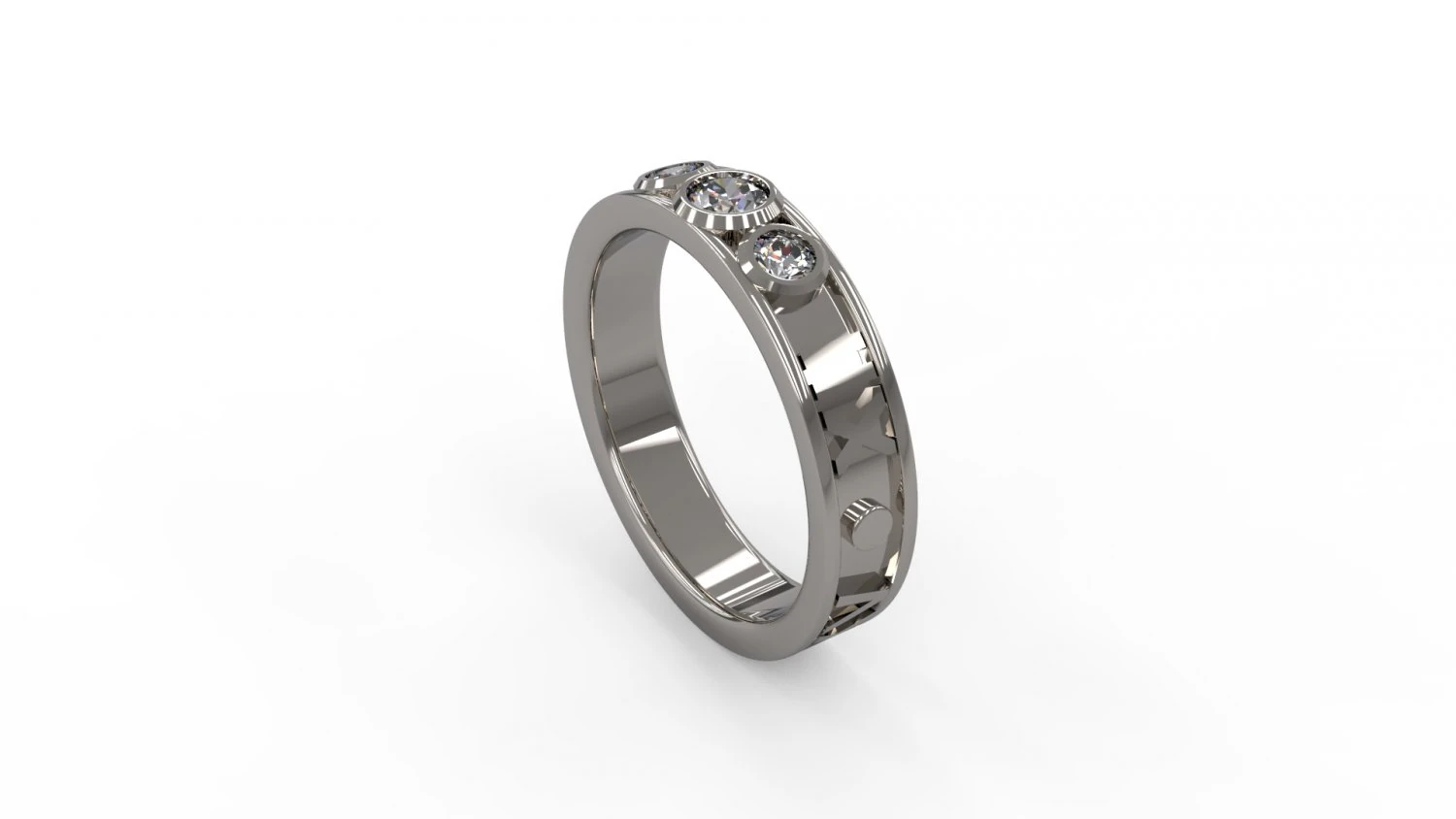 man band ring 22 3D Print Model .c4d .max .obj .3ds .fbx .stl .blend 