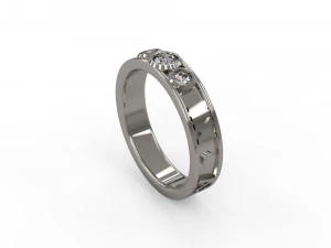 男士乐队戒指 22 3D 打印模型