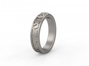 man band ring 22 3D प्रिंट मॉडल