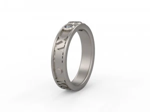 man band ring 22 3D Print Model