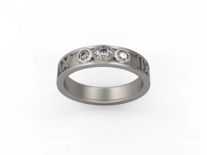 man band ring 22 3D Print Model