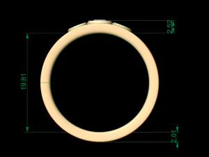 man band ring 22 3D Print Model