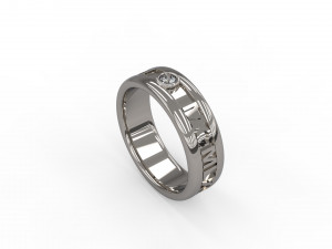 man band ring 23 3D 프린트 모델