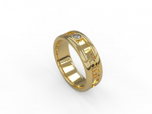man band ring 23 3D-printmodel