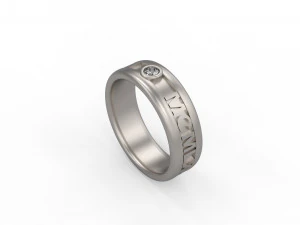 man band ring 23 3D Print Model