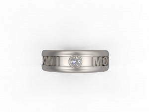 man band ring 23 3D-printmodel