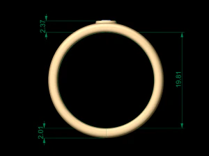 man band ring 23 3D Print Model