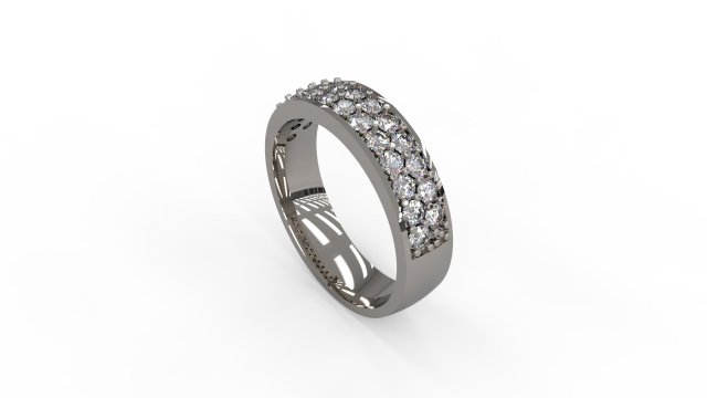 woman band ring 117 3D Print Model .c4d .max .obj .3ds .fbx .stl .blend 