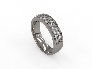 woman band ring 117 3D Print Model