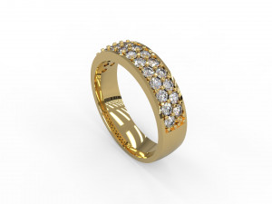 woman band ring 117 3D Print Model