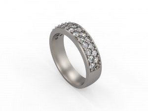 woman band ring 117 3D Print Model