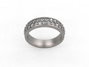 woman band ring 117 3D Print Model