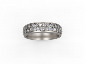 woman band ring 117 3D Print Model