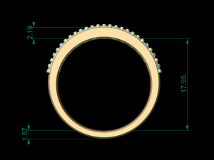 woman band ring 117 3D Print Model