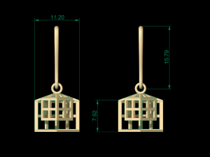 earring 54 3D प्रिंट मॉडल