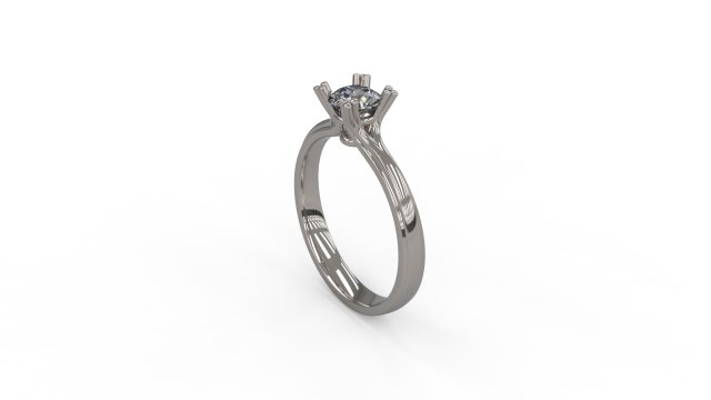 woman solitaire ring 119 Modelo de impresión 3D .c4d .max .obj .3ds .fbx .stl .blend 