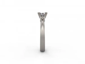 woman solitaire ring 119 3D Print Model