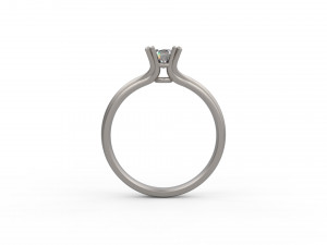 woman solitaire ring 119 Modelo de impresión 3D