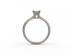woman solitaire ring 119 3D Print Model