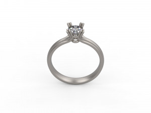 woman solitaire ring 119 Modelo de impresión 3D