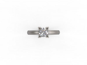 woman solitaire ring 119 Modelo de impresión 3D