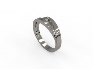 woman band ring 120 3D Print Model