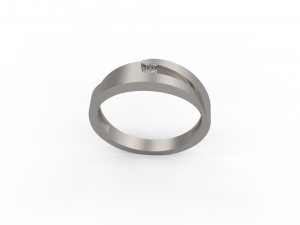 woman band ring 120 3D Print Model