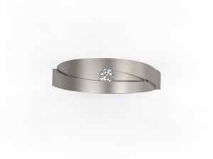woman band ring 120 3D Print Model