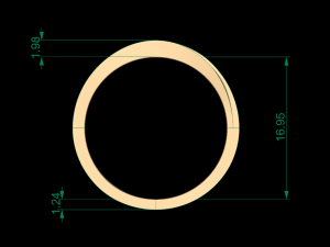 woman band ring 120 3D Print Model