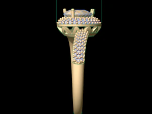 woman solitaire ring 121 3D Print Model