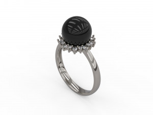 woman solitaire ring 122 3D Print Model