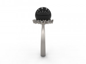 woman solitaire ring 122 3D 打印模型