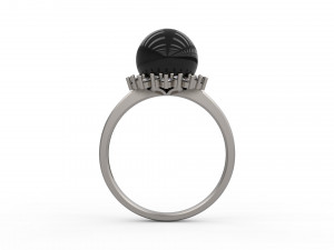 woman solitaire ring 122 3D 打印模型