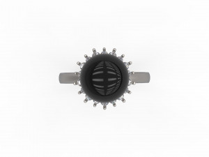 woman solitaire ring 122 3D 打印模型