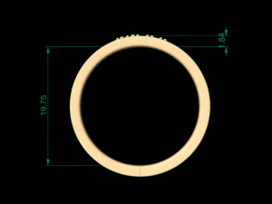 man band ring 28 3D Print Model
