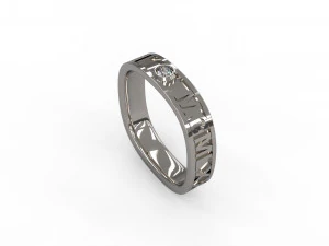 man band ring 24 3D Print Model