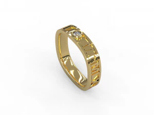 man band ring 24 3D Print Model