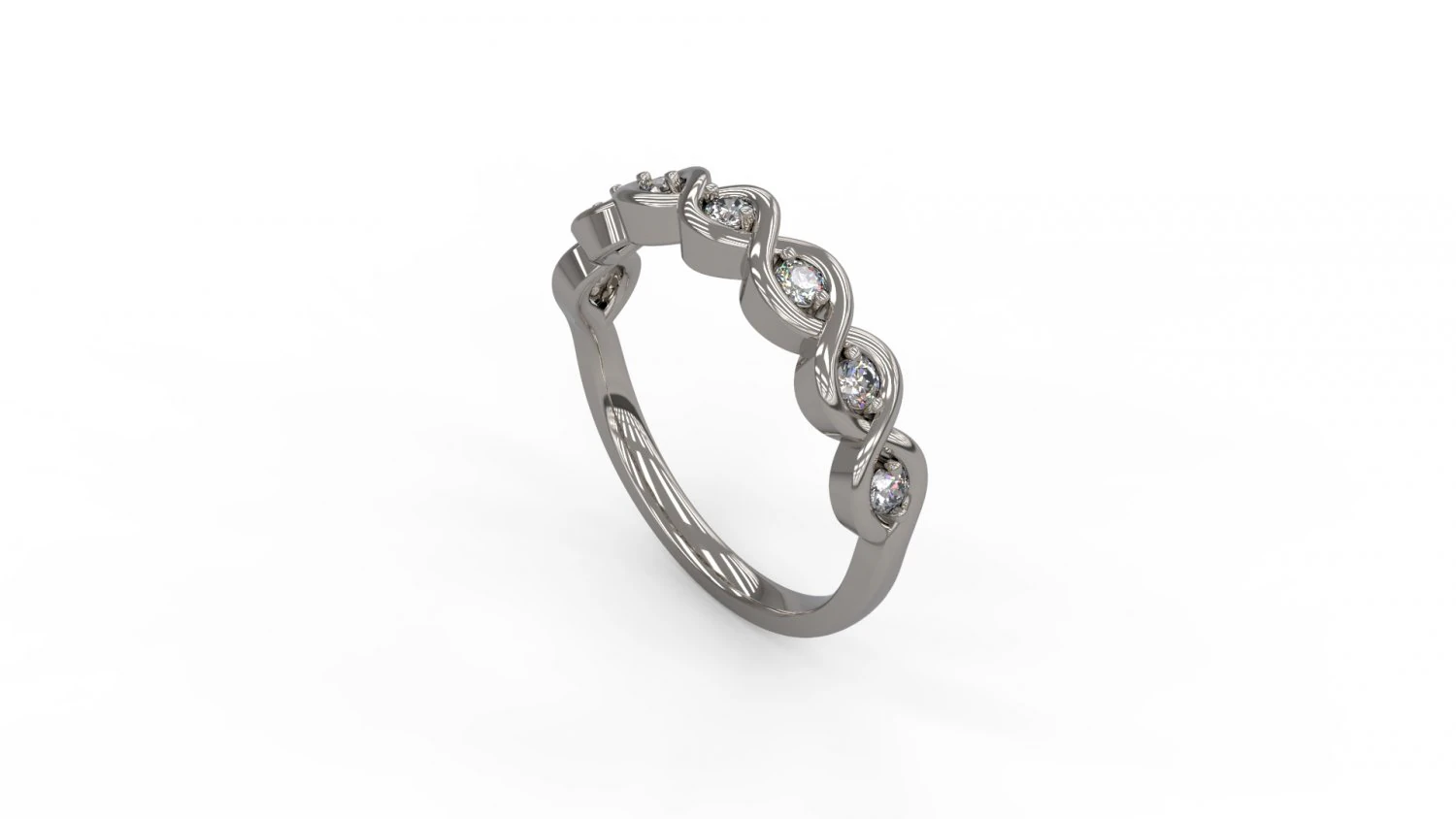 woman band wedding ring 123 3D Print Model .c4d .max .obj .3ds .fbx .stl .blend 