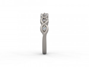 woman band wedding ring 123 Modelo de impresión 3D