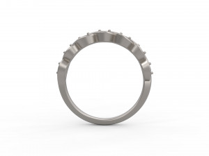 woman band wedding ring 123 Modelo de impresión 3D