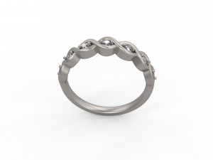 woman band wedding ring 123 Modelo de impresión 3D