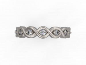 woman band wedding ring 123 Modelo de impresión 3D
