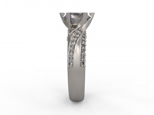 woman solitaire ring 124 Modelo de impresión 3D