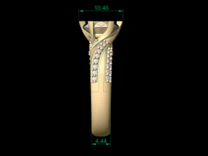 woman solitaire ring 124 3D Print Model