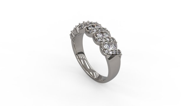 woman wedding band ring 125 3D printmodel .c4d .max .obj .3ds .fbx .stl .blend