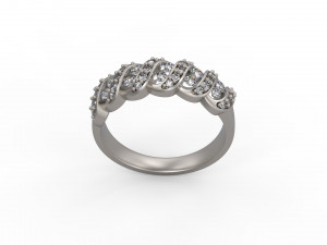 woman wedding band ring 125 3D printmodel
