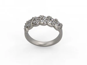 kadın alyans y&uuml;z&uuml;ğ&uuml; 125 3D Baskı Modeli